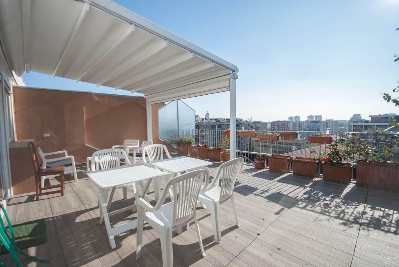 Exclusive Rooftop Apartment With Large Terrace In Solari/Tortona Milaan Buitenkant foto